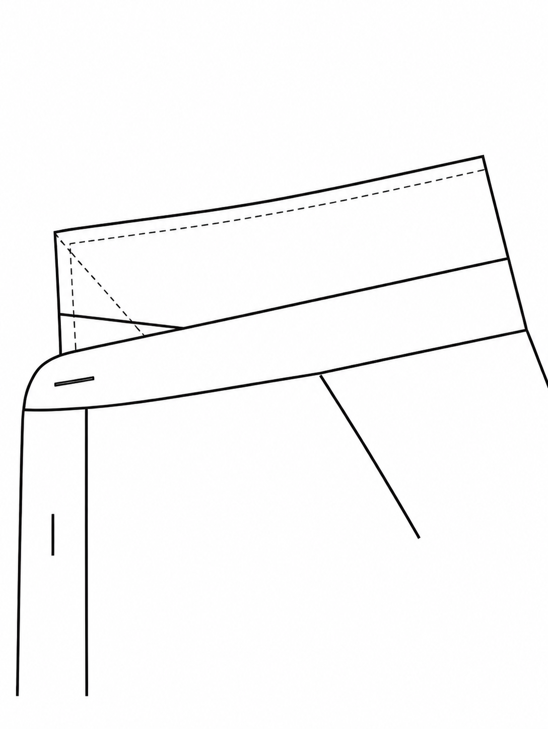 Collar Stay Pocket